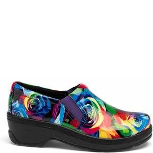 NEW KLOGS FOOTWEAR women's naples clog in neon rose patent